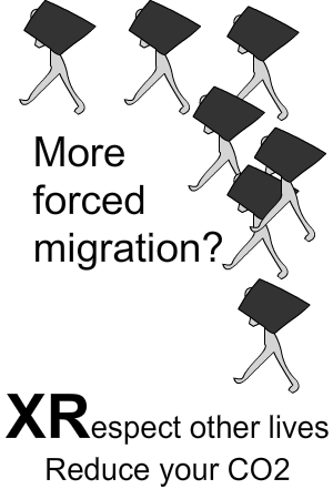 more foced migraion, reduce your co2
