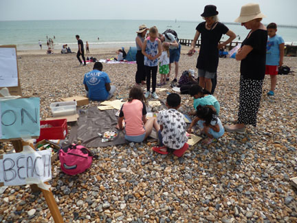 big green week art on the beach littlehampton